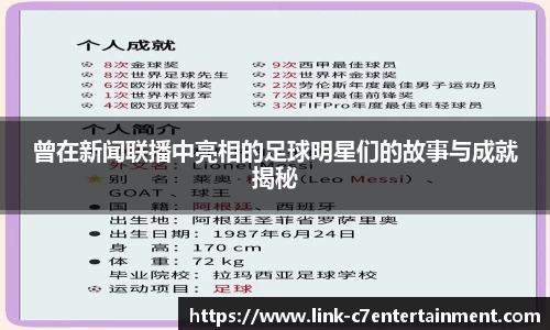 曾在新闻联播中亮相的足球明星们的故事与成就揭秘